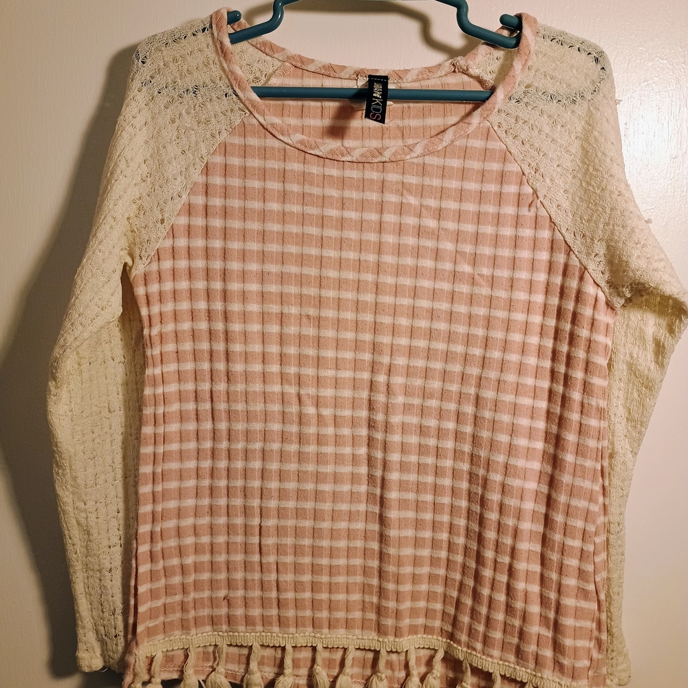 Urban Kid's Pink and Cream Kids Top